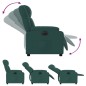 vidaXL Relaxsessel Elektrisch Dunkelgrün Stoff vidaXL Relaxsessel Elektrisch Dunkelgrün Stoff