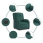 vidaXL Relaxsessel Elektrisch Dunkelgrün Stoff vidaXL Relaxsessel Elektrisch Dunkelgrün Stoff