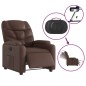 vidaXL Elektrischer Relaxsessel Braun Kunstleder vidaXL Elektrischer Relaxsessel Braun Kunstleder