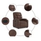 vidaXL Elektrischer Relaxsessel Braun Kunstleder vidaXL Elektrischer Relaxsessel Braun Kunstleder