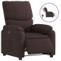 vidaXL Relaxsessel Elektrisch Dunkelbraun Stoff vidaXL Relaxsessel Elektrisch Dunkelbraun Stoff