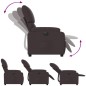 vidaXL Relaxsessel Elektrisch Dunkelbraun Stoff vidaXL Relaxsessel Elektrisch Dunkelbraun Stoff