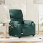 vidaXL Massagesessel Elektrisch Dunkelgrün Stoff vidaXL Massagesessel Elektrisch Dunkelgrün Stoff