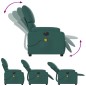 vidaXL Massagesessel Elektrisch Dunkelgrün Stoff vidaXL Massagesessel Elektrisch Dunkelgrün Stoff