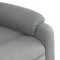 vidaXL Massagesessel Elektrisch Hellgrau Stoff vidaXL Massagesessel Elektrisch Hellgrau Stoff