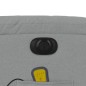 vidaXL Massagesessel Elektrisch Hellgrau Stoff vidaXL Massagesessel Elektrisch Hellgrau Stoff