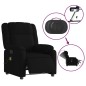 vidaXL Massagesessel Elektrisch Schwarz Stoff vidaXL Massagesessel Elektrisch Schwarz Stoff