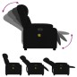 vidaXL Massagesessel Elektrisch Schwarz Stoff vidaXL Massagesessel Elektrisch Schwarz Stoff