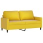 vidaXL 2-Sitzer-Sofa Gelb 140 cm Samt vidaXL 2-Sitzer-Sofa Gelb 140 cm Samt
