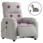 vidaXL Massagesessel Elektrisch Hellgrau Mikrofasergewebe vidaXL Massagesessel Elektrisch Hellgrau Mikrofasergewebe