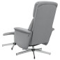 vidaXL Massagesessel mit Fußhocker Hellgrau Stoff vidaXL Massagesessel mit Fußhocker Hellgrau Stoff