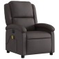 vidaXL Massagesessel Elektrisch Dunkelbraun Echtleder vidaXL Massagesessel Elektrisch Dunkelbraun Echtleder