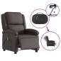 vidaXL Massagesessel Elektrisch Dunkelbraun Echtleder vidaXL Massagesessel Elektrisch Dunkelbraun Echtleder