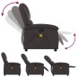 vidaXL Massagesessel Elektrisch Dunkelbraun Echtleder vidaXL Massagesessel Elektrisch Dunkelbraun Echtleder