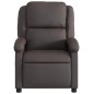 vidaXL Massagesessel Elektrisch Dunkelbraun Echtleder vidaXL Massagesessel Elektrisch Dunkelbraun Echtleder