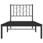 vidaXL Bettgestell mit Kopfteil Metall Schwarz 80x200 cm vidaXL Bettgestell mit Kopfteil Metall Schwarz 80x200 cm