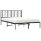 vidaXL Bettgestell mit Kopfteil Metall Schwarz 140x190 cm vidaXL Bettgestell mit Kopfteil Metall Schwarz 140x190 cm