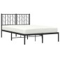 vidaXL Bettgestell mit Kopfteil Metall Schwarz 120x200 cm vidaXL Bettgestell mit Kopfteil Metall Schwarz 120x200 cm