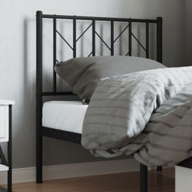 vidaXL Kopfteil Metall Schwarz 75 cm