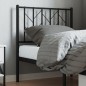 vidaXL Kopfteil Metall Schwarz 75 cm vidaXL Kopfteil Metall Schwarz 75 cm