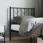 vidaXL Kopfteil Metall Schwarz 75 cm vidaXL Kopfteil Metall Schwarz 75 cm