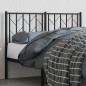 vidaXL Kopfteil Metall Schwarz 120 cm vidaXL Kopfteil Metall Schwarz 120 cm