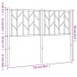 vidaXL Kopfteil Metall Schwarz 120 cm vidaXL Kopfteil Metall Schwarz 120 cm