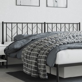 vidaXL Kopfteil Metall Schwarz 200 cm