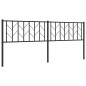vidaXL Kopfteil Metall Schwarz 200 cm vidaXL Kopfteil Metall Schwarz 200 cm