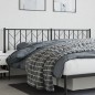 vidaXL Kopfteil Metall Schwarz 200 cm vidaXL Kopfteil Metall Schwarz 200 cm