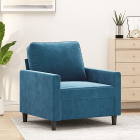 vidaXL Sessel Blau 60 cm Samt