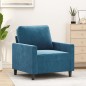 vidaXL Sessel Blau 60 cm Samt vidaXL Sessel Blau 60 cm Samt