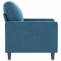 vidaXL Sessel Blau 60 cm Samt vidaXL Sessel Blau 60 cm Samt