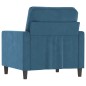 vidaXL Sessel Blau 60 cm Samt vidaXL Sessel Blau 60 cm Samt