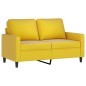 vidaXL 2-Sitzer-Sofa Gelb 120 cm Samt vidaXL 2-Sitzer-Sofa Gelb 120 cm Samt