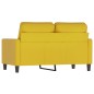 vidaXL 2-Sitzer-Sofa Gelb 120 cm Samt vidaXL 2-Sitzer-Sofa Gelb 120 cm Samt