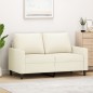 vidaXL 2-Sitzer-Sofa Creme 120 cm Samt vidaXL 2-Sitzer-Sofa Creme 120 cm Samt