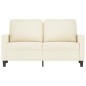 vidaXL 2-Sitzer-Sofa Creme 120 cm Samt vidaXL 2-Sitzer-Sofa Creme 120 cm Samt