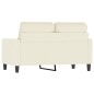 vidaXL 2-Sitzer-Sofa Creme 120 cm Samt vidaXL 2-Sitzer-Sofa Creme 120 cm Samt
