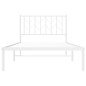 vidaXL Bettgestell mit Kopfteil Metall Weiß 100x190 cm vidaXL Bettgestell mit Kopfteil Metall Weiß 100x190 cm