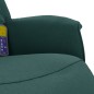 vidaXL Massagesessel mit Fußteil Dunkelgrün Stoff vidaXL Massagesessel mit Fußteil Dunkelgrün Stoff