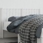 vidaXL Kopfteil Metall Weiß 135 cm