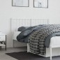 vidaXL Kopfteil Metall Weiß 135 cm