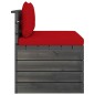 Garten-Paletten-Mittelsofa mit Kissen Kiefernholz Garten-Paletten-Mittelsofa mit Kissen Kiefernholz