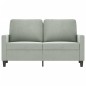 vidaXL 2-Sitzer-Sofa Hellgrau 120 cm Samt vidaXL 2-Sitzer-Sofa Hellgrau 120 cm Samt