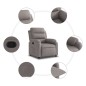 vidaXL Relaxsessel Taupe Stoff vidaXL Relaxsessel Taupe Stoff