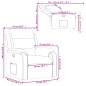vidaXL Relaxsessel Taupe Stoff vidaXL Relaxsessel Taupe Stoff