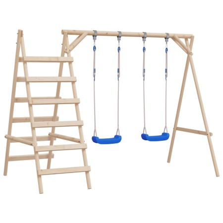   vidaXL Schaukelsitze mit Seilen 2 Stk. Blau 38x16 cm PE
