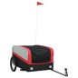 vidaXL Fahrradanhänger Schwarz und Rot 45 kg Eisen vidaXL Fahrradanhänger Schwarz und Rot 45 kg Eisen