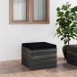 Garten-Paletten-Hocker mit Sitzkissen Kiefernholz Garten-Paletten-Hocker mit Sitzkissen Kiefernholz